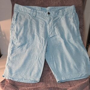 Tommy Bahama Blue Flat Front Shorts Lightweight